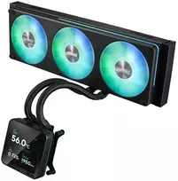 Asus PRIME SLC II 360 ARGB LCD vandens aušinimas procesoriui, skysčio aušintuvas all-in-one, 12 cm, juoda, 1 vnt. (90RC01W1-B0EAY0)