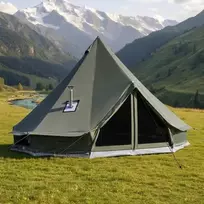 Drobėinė palapinė VEVOR ZJXYMGB-5M-2, 5 m skersmens