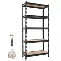 VEVOR Sandėliavimo lentynos, 5 pakopų, metalinės, 72 x 31 x 152 cm, iki 907,2kg
