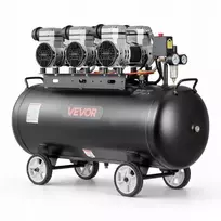 VEVOR 100 l oro kompresorius, 3 kW, be alyvos, 198 l/min, 8 bar