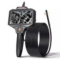VEVOR 360° motorizuotas sukimosi endoskopas, dvigubos kameros boreskopinė kamera su šviesa, 5" HD IPS, 8 mm, 5 m