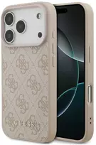 Guess 4G Classic dėklas, skirtas iPhone 18 Pro / iPhone 17 Pro, rožinis