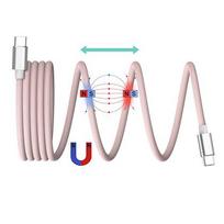 Musthavz Magnetic Wire Stylecolor USB-C Cable, pink