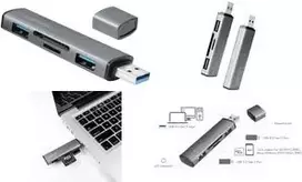 LogiLink UA0394 USB 3.2 Gen 2 Hub su aliumininiu korpusu ir SD kortelių skaitytuvu