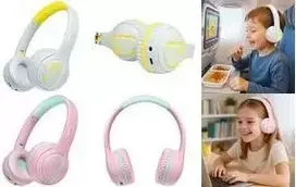 LogiLink BT0073BL Ausinės ant galvos Bluetooth Laidinės Šviesiai mėlyna Geltona sulankstomos (BT0073BL)