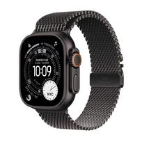 Apple Watch Ultra 3 MF1Q4ET/A 49mm titanas, Milanese Loop, juodas