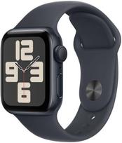 Apple Watch SE, 44 mm, GPS + Cellular, sport band, M/L, midnight aluminium / midnight - Išmanusis laikrodis