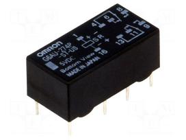 Relay: electromagnetic | DPDT | Ucoil: 5VDC | 0.5A/125VAC | 2A/30VDC