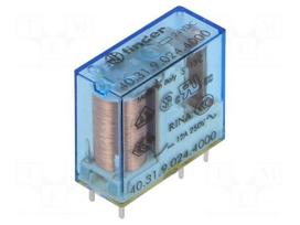 Relay: electromagnetic | Ucoil: 24VDC | SPDT | 12A | 12A/250VAC | 40.31