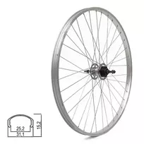 Galinis ratas 28/29" // V-Brake, 36H, Shimano Nexus Inter 3-speed, veržlės, viengubas, aliuminis (sidabrinis)
