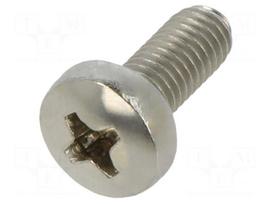 Screw | M5 | M5x12 | Head: button | Phillips | PH2 | A2 stainless steel