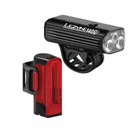 Lezyne Macro Drive 1400+ & Strip Drive Pro 400+ / USB-C / pakraunamas žibintų komplektas