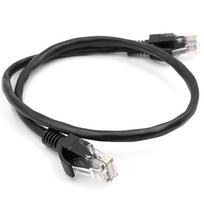 Kabelis Cat5E UTP, 0.5m Black