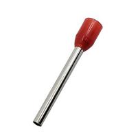 Presuojamas izoliuotas antgalis 1.5mm2/16AWG laidui, varis Red, 100vnt.