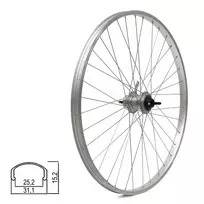 Galinis ratas 28/29" // kojinis/V-Brake, 36H, SRAM I-Motion 3-speed, veržlės, viengubas, aliuminis (sidabrinis)