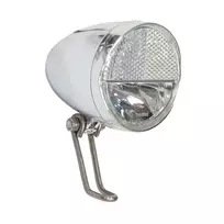 Priekinis žibintas nuo dinamos UNION 6V / 2,4W // su jungikliu (chrominis)