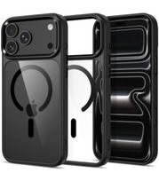 Juodas / skaidrus dėklas Apple iPhone 17 Pro / 18 Pro telefonui "Tech-Protect Magmat Magsafe CC"