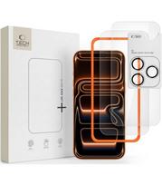 Apsauginis grūdintas stiklas + kameros apsauga Apple iPhone 18 Pro telefonui "Tech-Protect Easy Set+ 3-Pack"