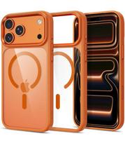 Oranžinis / skaidrus dėklas Apple iPhone 17 Pro / 18 Pro telefonui "Tech-Protect Magmat Magsafe CC"