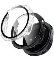 Matinis juodas ir skaidrus dėklai Samsung Galaxy Watch 8 / 9 (40 mm) laikrodžiui "Tech-Protect Defense 2-Pack"