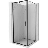 Mexen Exo-R 90 x 90 cm atveriama dušo kabina, skaidri, juoda - 819-090-090-70-00