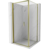 Mexen Exo-F sulankstoma dušo kabina 70 x 70 cm, permatoma, auksinė - 816-070-070-50-00