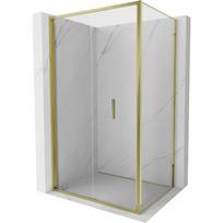 Mexen Exo-F sulankstoma dušo kabina 90 x 70 cm, skaidri, auksinė - 816-090-070-50-00