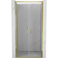 Mexen Exo-B Duo dvigubos varstomos dušo durys 120 cm, skaidrios, auksinės - 814-120-000-50-00