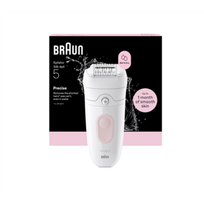 Braun Epilator | Silk-épil 5 SE5-000 | Operating time (max) 40 min | Number of power levels 2 | Wet  and  Dry | White/Pink