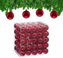 Relaxdays 100 blizgančių kalėdinių burbulų rinkinys