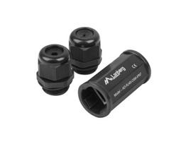 LANBERG RJ45 to RJ45 network coupler adapter - Cat. 6 FTP waterproof