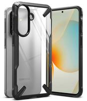 Dėklas Ringke Fusion X telefonui Samsung Galaxy A57 5G, juodas ir skaidrus