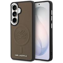 Karl Lagerfeld Embossed Ring MagSafe dėklas Samsung Galaxy S26, rudas