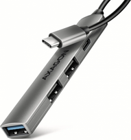 AXAGON ALU STRIP USB-C 4 port hub | HUE-STC HUE-STC | 8595247909343