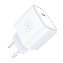 Priedai - 3mk Rayo Įkroviklis 20W PD3.0 PPS USB 1C + C tipo kabelis C iki C 3A 60W Baltas