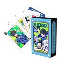 Anime Poker Toy Blue Lock Game Cards Nagi Seishiro Isagi Yoichi Mikage Reo Cosplay Hardcover Coollection Gift blue