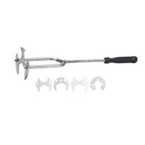 Bathroom Wrench Multi-Size All-in-One Sink Wrench Set with 360-Degree Rotation Tight Spaces Durable Plumbing Tool Bathroom Hardware Tool white