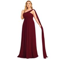 Moteriška vakarinė suknelė su skarele Saitdress, raudona, 48