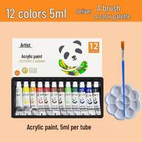 Acrylic Paint Pen Set: 5/12ml, Palette, for Kids & Students, DIY Art white