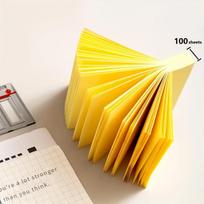 Sticky Notes 76x76mm, 100 Sheets/Pad, 8pads, Yellow Self-Sticky Notes, Easy to Write, for School, Home, Office beige