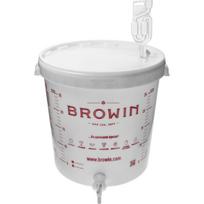 Browin Fermentacijos kibiras 30 L, 340450, 30 L, polipropilenas be BPA, su čiaupu, su oro uždarymo vožtuvu