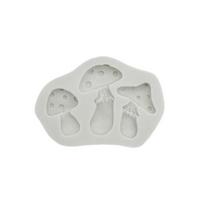 Cake Mold Food Grade Heat-Resistant Silicone Mushroom Snails Fondant Mold Cake Decorating Tool Kitchen Supplies B gray