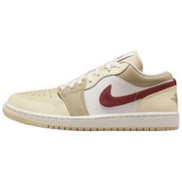 Air Jordan 1 Low Desert Khaki Red Sepia Moteriški sportbačiai Cream Summit-White Light-Khaki HV6530-100 38.5 white