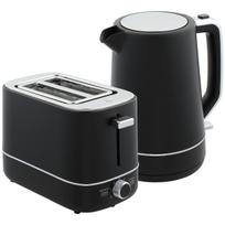 Elektrinio virdulio ir skrudintuvo rinkinys 1.7L 2200W, juodas, 2 dalių