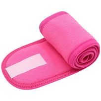Custom Logo Stretchy Head Band Spa Skincare Custom Logo Facial Hairband Towel Headband SPA002 pink