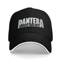 Vasaros laisvalaikio beisbolo kepuraitė su metaline juosta, roko muzikos Pantera, žvejybos trucker kepuraitė porai, aukštos kokybės, madinga snapback kepuraitė One Size gray