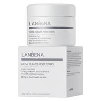 LANBENA New Blackhead Removal Nose Mask with 60 Peel-Off Strips Blackhead Nose Mask with 60 Strips white