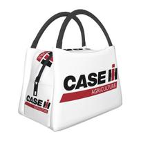Tractor Case Logo Insulated Lunch Bag for Women Picnic Storage Food Boxes Portable Container Cooler Thermal Lunch Box Tote One Size black