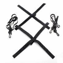Volleyball Hanging Training Strap Elastic Webbing Practice Rope for Spiking Black black