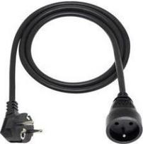 Pagarinātājs melns 1 ligzda z/u 2m OMY 3x1mm Elgotech EPS-102-2